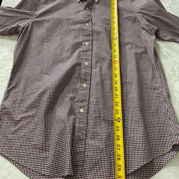 Ralph Lauren Blue Label Shirt Mens Medium Slim Fit Gingham Pony Long Sleeve - Picture 5 of 8